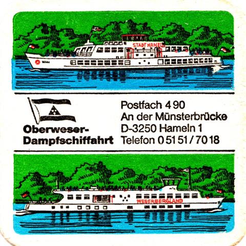 hameln hm-ni oberweser 1a (quad190-oberweser dampfschiffahrt)